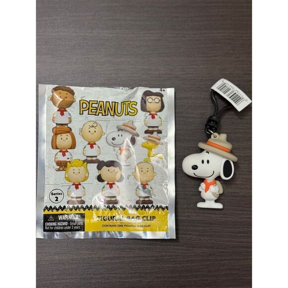 Peanuts Snoopy Series 2 Blind Bag Figural Bag Clip Keychain - Picture 1 of 2
